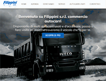 Tablet Screenshot of filippinisrl.com